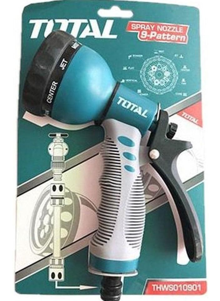 TOTAL Plastic Water Spray Trigger Nozzle 9 Patterns THWS010901 - Image 4