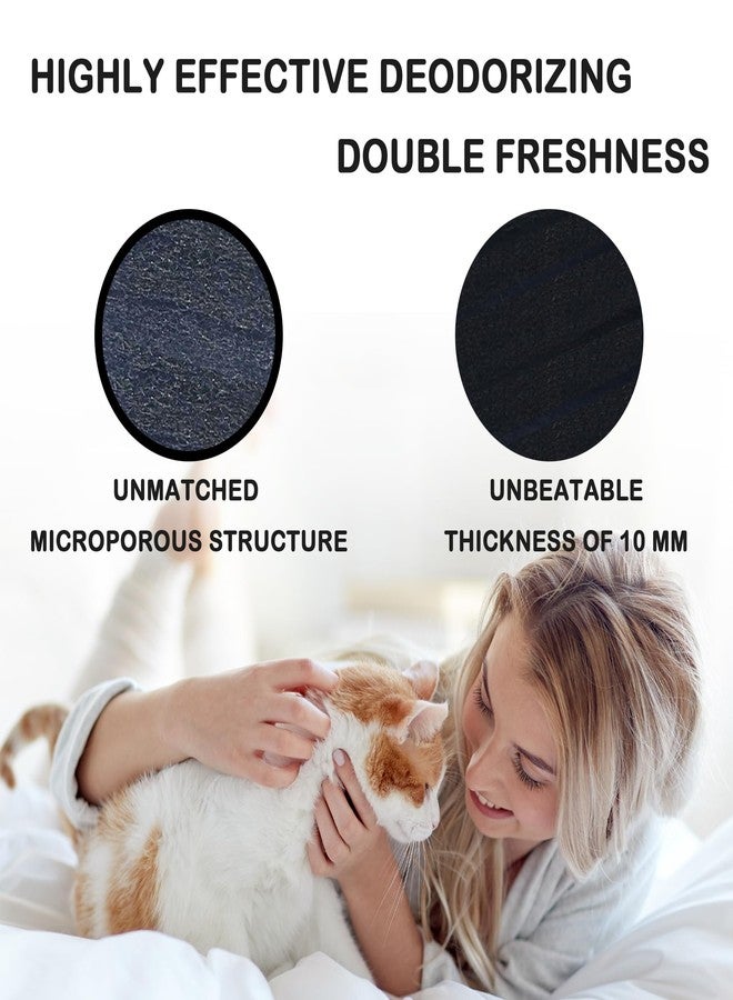 caqeaus 2xThickened and Durable 8 Pack Carbon Filters Compatible with Litter Robot 3 Replacement Filters for Absorbing Odors Control Damp from Pets and Keep Home Fresh - Image 3