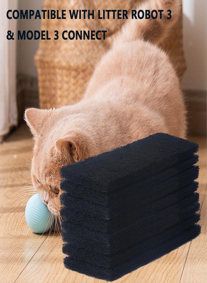 caqeaus 2xThickened and Durable 8 Pack Carbon Filters Compatible with Litter Robot 3 Replacement Filters for Absorbing Odors Control Damp from Pets and Keep Home Fresh - Image 4