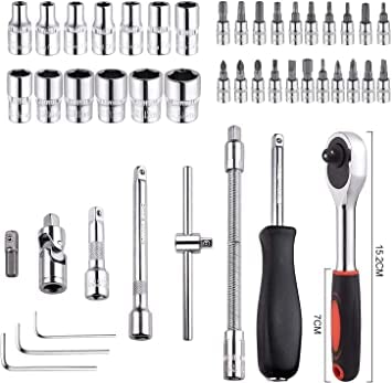 myps 46 in 1 Pcs Tool Kit Screwdriver Set MultiPurpose Combination Socket Set Case Precision Screw Driver Tool Box - Image 4