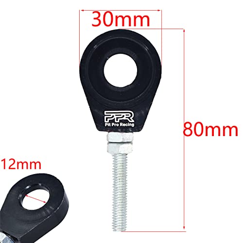 PPR PIT PRO RACING 2pcs 12mm Chain Adjusters Fits for XR50 CRF50 XR70 CRF70 70cc 110cc 125cc Pit Bike Scooter(Blue) - Image 2