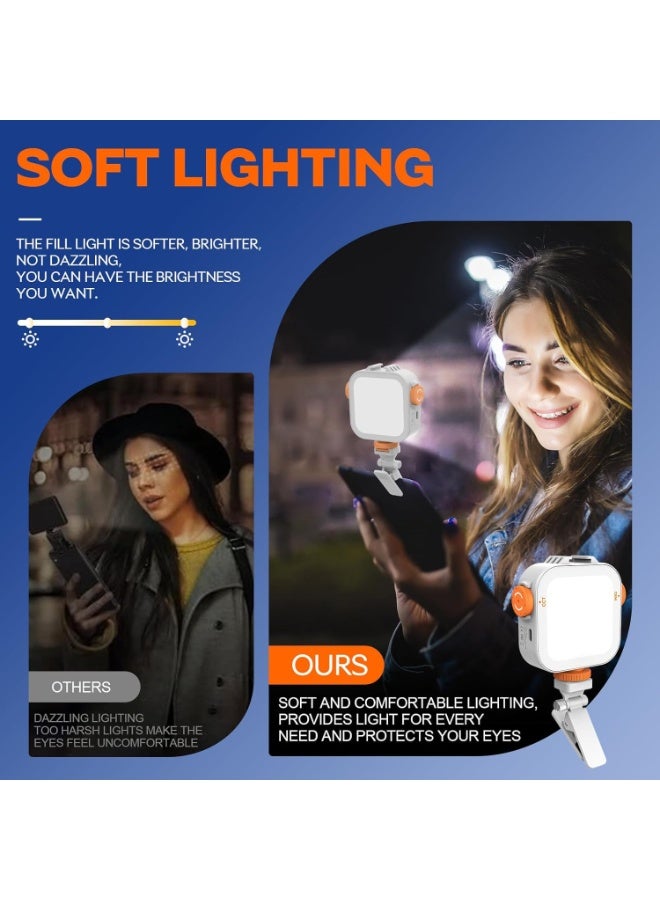 Barakah 80 Led Selfie Light with Phone Clip, LED Video Camera Light, Phone Light for Picture, 2000mAh Rechargeable Fill Light for iPad/Laptop/TikTok/Makeup/Vlog - Image 5