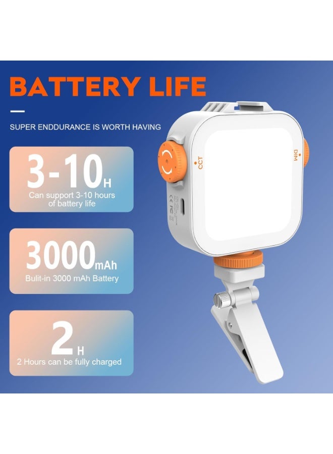 Barakah 80 Led Selfie Light with Phone Clip, LED Video Camera Light, Phone Light for Picture, 2000mAh Rechargeable Fill Light for iPad/Laptop/TikTok/Makeup/Vlog - Image 3