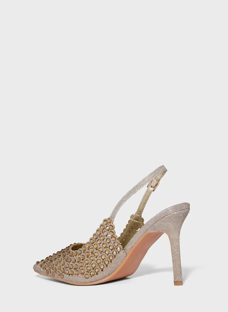 ايلا ليمتد اديشن Jewelled Pointed Pumps