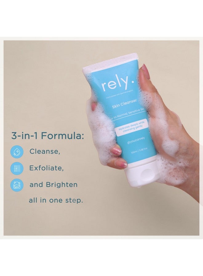 RELY+ Rely Skin Cleanser - Gentle Niacinamide & Glycerin Cleanser for Hydration, Skin Barrier Repair, & Pore-Minimizing, pH-Balanced, Sulfate-Free, Suitable for Sensitive to All Skin Types - Image 3