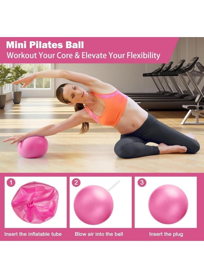 YelaJoy 13-Piece Pilates Essentials Kit , Yoga Fitness Magic Circle, Pilates Equipment, 13 Inch Fitness Ball, Figure 8 Resistance Band, Magic Circle, Accessories For Home Gym Set, Body Shaping, Fitness Gift, Ideal for Beginners Home Workouts - Image 5