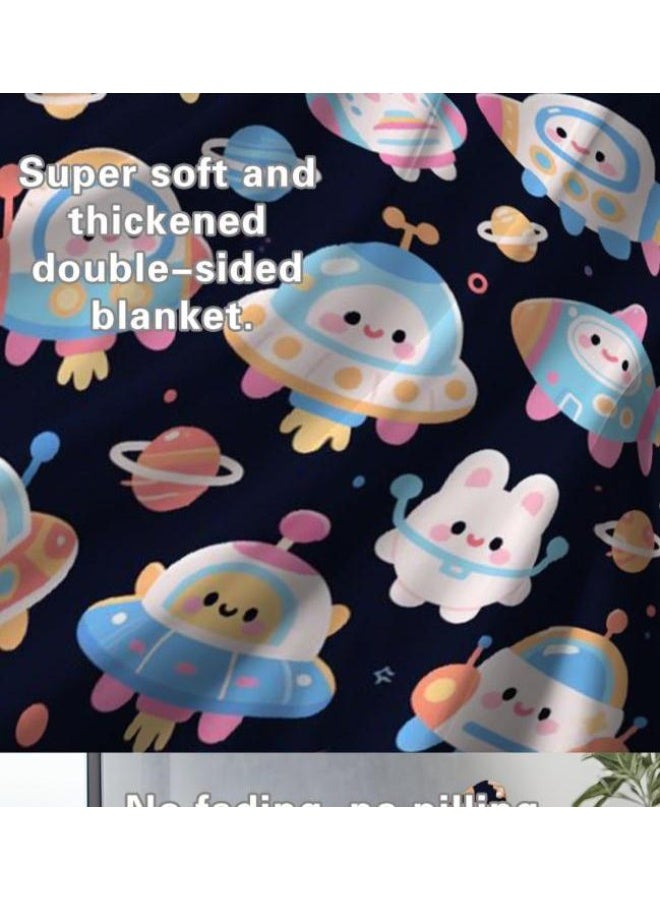 عام بطانية رقيقة من الفانيلا (حرارة ومريحة، ومناسبة للنوم واستخدام اللعبة والغبار والرمل) 150 سم * 200 سم - 756 - Image 5