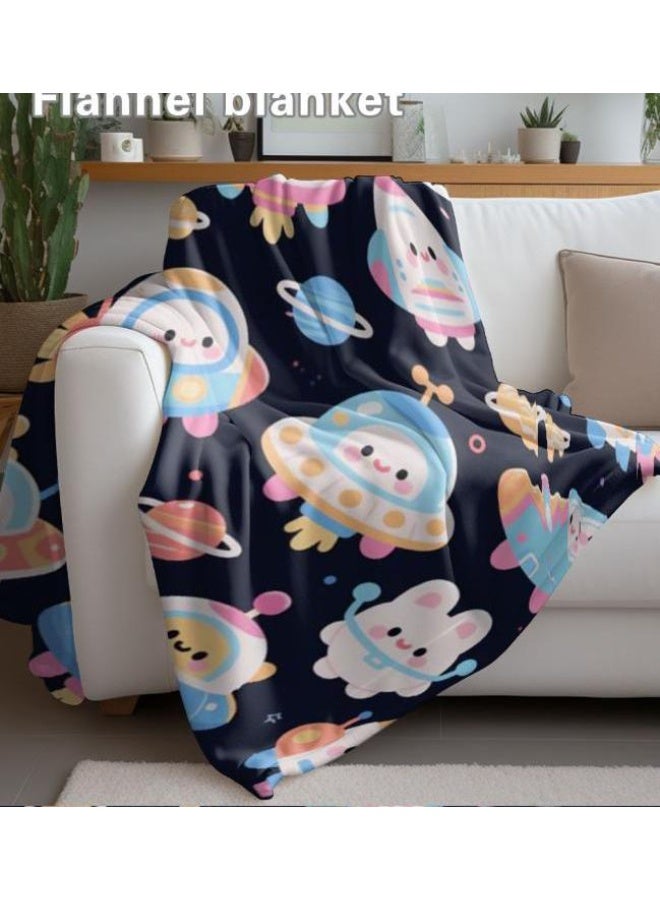 عام بطانية رقيقة من الفانيلا (حرارة ومريحة، ومناسبة للنوم واستخدام اللعبة والغبار والرمل) 150 سم * 200 سم - 756 - Image 4