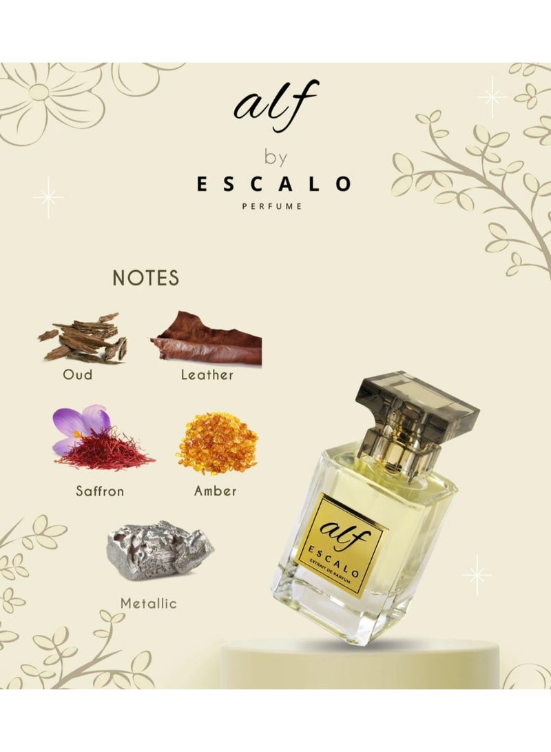 اسكالو ESCALO Purfume, Alf 50ml, Extrait de Parfum Long Lasting, Warm Amber, Creamy Sandalwood - Image 4
