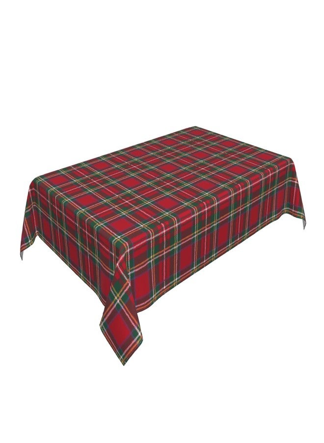 Aytipun Christmas Plaid Tablecloth Rectangular 60x84 Inch Xmas Red Green Buffalo Checkered Winter Holiday Rectangle Decorative Table Cloth Country Farmhouse for Indoor Party Kitchen Dinner Picnic Decor - Image 4