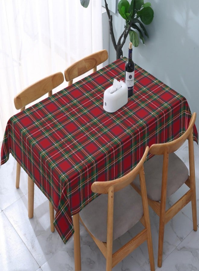 Aytipun Christmas Plaid Tablecloth Rectangular 60x84 Inch Xmas Red Green Buffalo Checkered Winter Holiday Rectangle Decorative Table Cloth Country Farmhouse for Indoor Party Kitchen Dinner Picnic Decor - Image 2