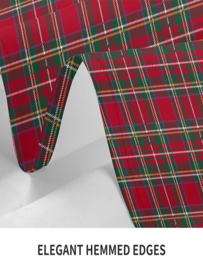 Aytipun Christmas Plaid Tablecloth Rectangular 60x84 Inch Xmas Red Green Buffalo Checkered Winter Holiday Rectangle Decorative Table Cloth Country Farmhouse for Indoor Party Kitchen Dinner Picnic Decor - Image 5