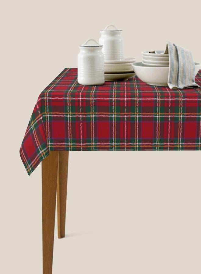 Aytipun Christmas Plaid Tablecloth Rectangular 60x84 Inch Xmas Red Green Buffalo Checkered Winter Holiday Rectangle Decorative Table Cloth Country Farmhouse for Indoor Party Kitchen Dinner Picnic Decor - Image 1