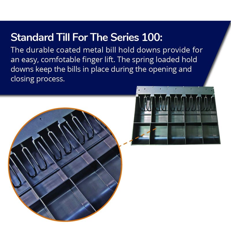 APG Cash Drawer Replacement Tray | Plastic Molded Till for Cash Registers | 5 Bill / 5 Coin Compartments | Measures 15.4" x 11.1" x 2.4" | PK-15VTA-BX - Image 3