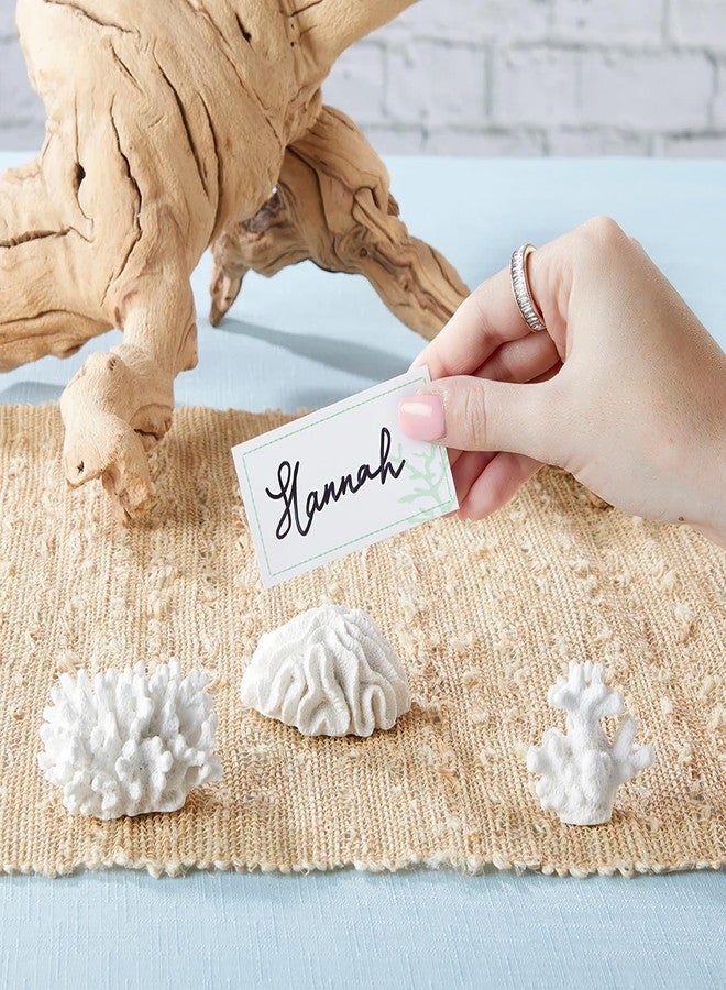 Kate Aspen Seven Seas Coral Place Card Holders - Set of 6 Coastal-Inspired Table Place Cards with Holders - Beach Wedding Decorations - Nautical Table Decor - Wedding Favors for Guests - Image 4