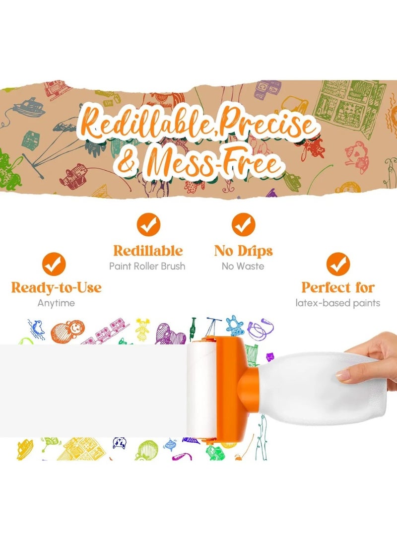 500g Wall Mending Putty with Built-In Roller Brush – Instant Wall Crack Repair Paste for Holes, Scratches & Stains – Fast Dry, Mold-Resistant, Wall Patch for Home Interior Fixing & Touch-Ups - Image 2