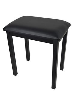Mike Music Single Piano Bench,Single Seat Electronic Keyboard Bench,Iron Leg Piano Stool,Digital/Electric Piano Chair Seat with Thickened Sponges PU Leather Padded Cushion Black  - Image 4