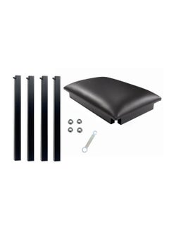 Mike Music Single Piano Bench,Single Seat Electronic Keyboard Bench,Iron Leg Piano Stool,Digital/Electric Piano Chair Seat with Thickened Sponges PU Leather Padded Cushion Black  - Image 3