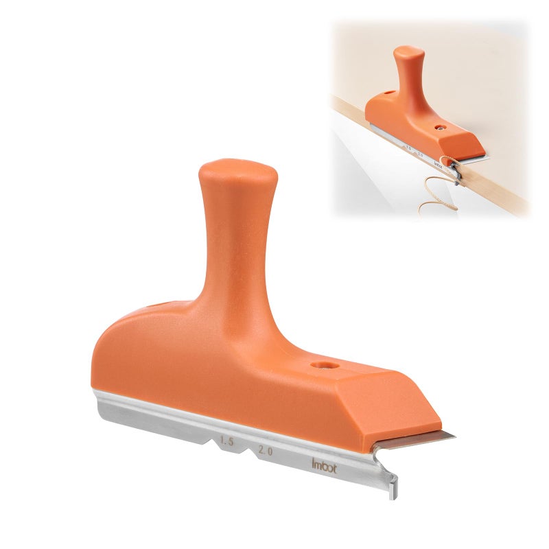 Imbot Edge Banding Trimmer With Stainless Steel Bladeï¼ŒWoodworking Trimmer For Deburring, Edge Planing,Correcting Wood Edges, Woodworking, Veneer, Edge Banding Trimming Tool, Gift For Dad. - Image 1
