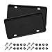 YALOK Car License Plate Frame 2 PCS AntiTheft Universal Silicone License Plate Frame for Cars SUVs Vehicles Rustproof License Plate Frame Auto Accessories for Men Women Black2PCS - Image 2