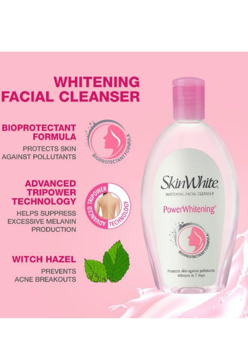 skin white - Oil Control Facial Cleanser Toner Power Whitening Pimple Remover Black head Remover 135ml - Image 1