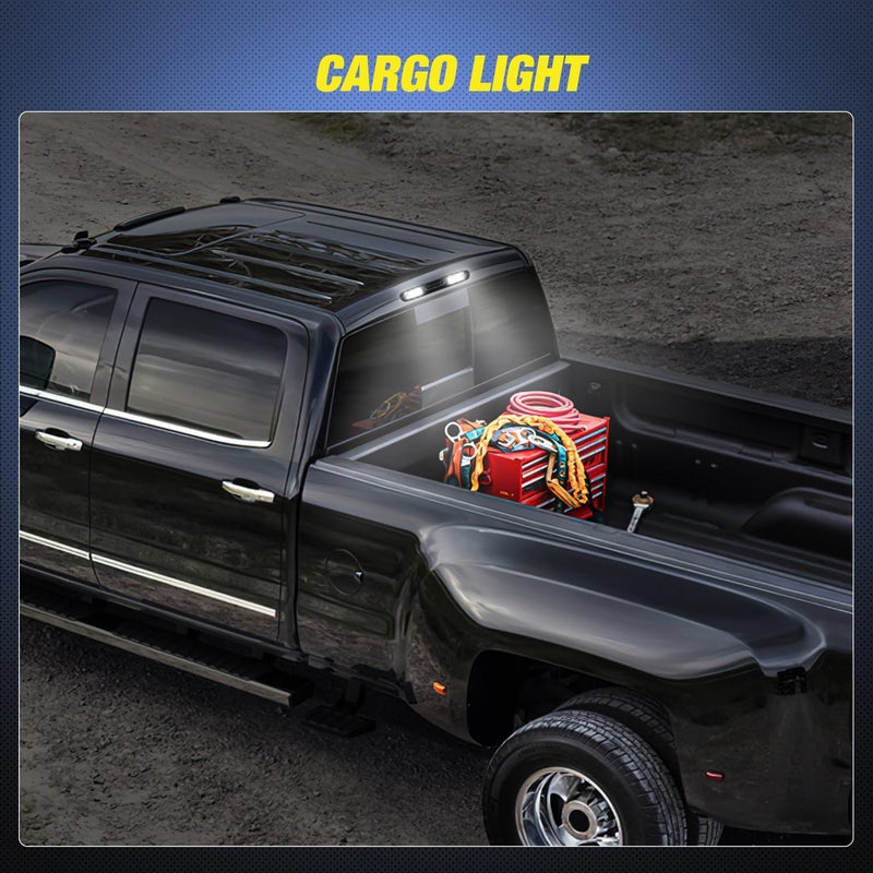 Nilight Third Brake Light High Mount 3rd Stop Reverse Cargo LED Lighting for Chevy Silverado GMC Sierra 1500 2500 3500HD 2007-2013 Pickup Truck Rear Cab Center Tail Lights - Image 5