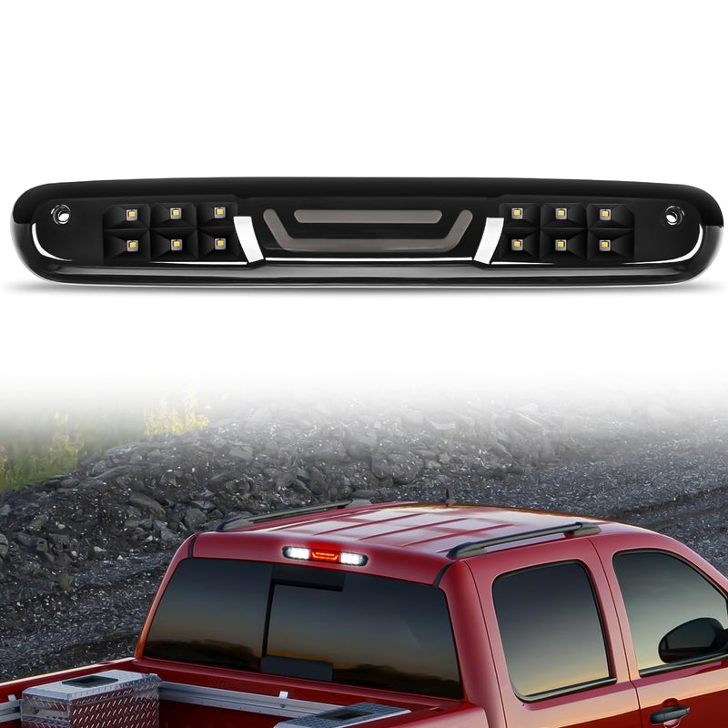 Nilight Third Brake Light High Mount 3rd Stop Reverse Cargo LED Lighting for Chevy Silverado GMC Sierra 1500 2500 3500HD 2007-2013 Pickup Truck Rear Cab Center Tail Lights - Image 1