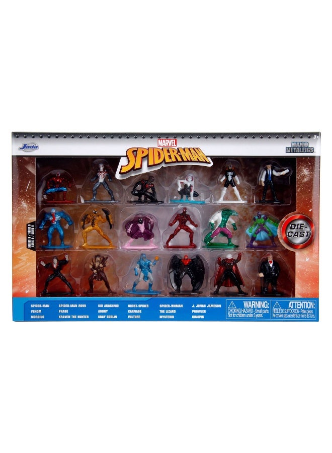JADA مجموعة شخصيات الحركة المصنوعة من المعدن المصغر من جادا مارفل ويف 9 - 18 قطعة (4 سم) - Image 1