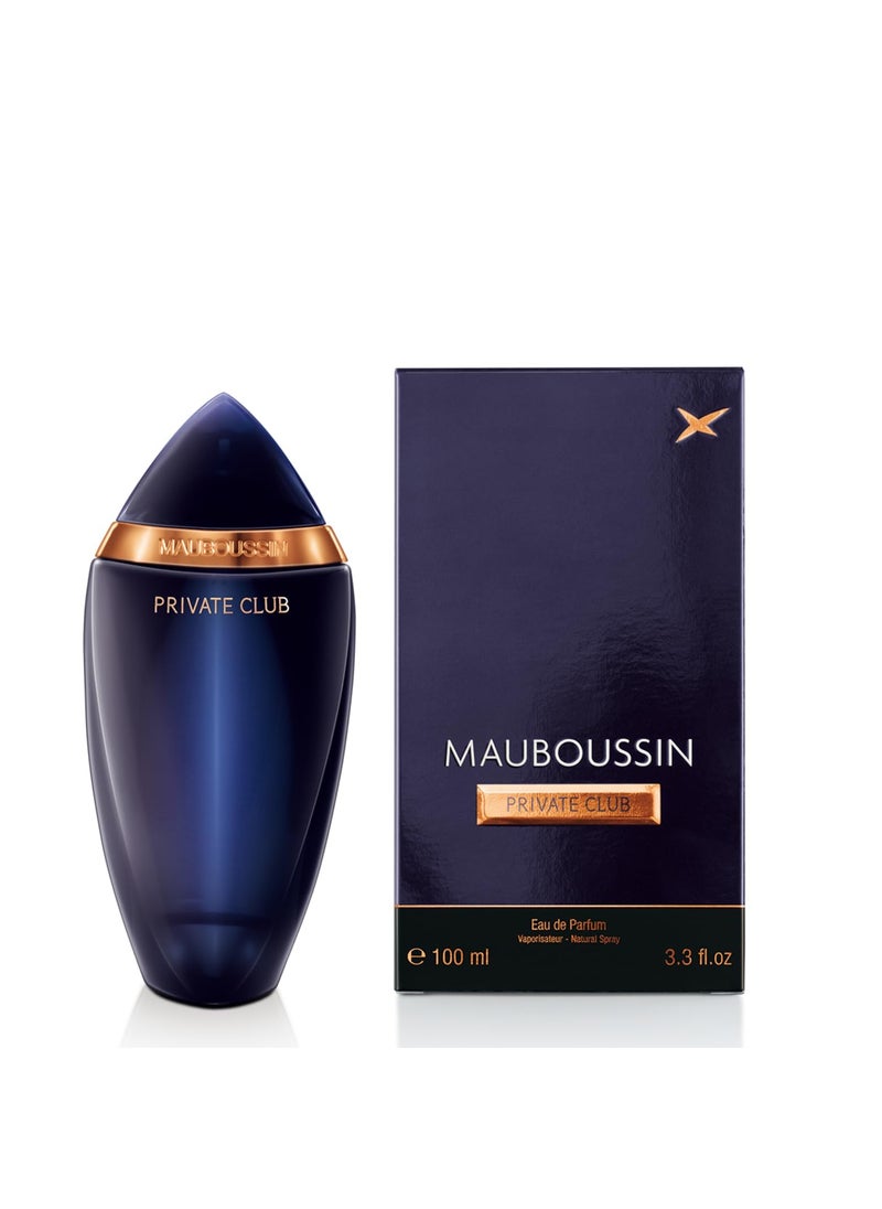 MAUBOUSSIN - Mauboussin - Private Club 100ml (3.3 Fl Oz) - Eau de Parfum for Men - Woody & Oriental Scents - Image 1