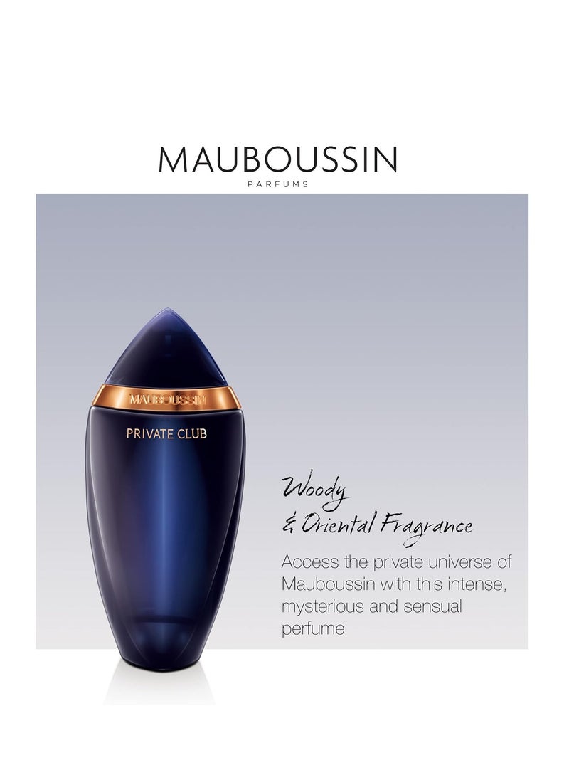 MAUBOUSSIN - Mauboussin - Private Club 100ml (3.3 Fl Oz) - Eau de Parfum for Men - Woody & Oriental Scents - Image 1
