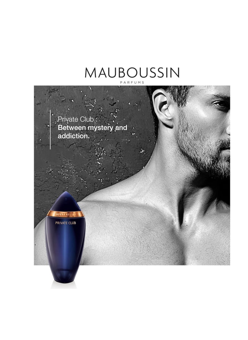 MAUBOUSSIN - Mauboussin - Private Club 100ml (3.3 Fl Oz) - Eau de Parfum for Men - Woody & Oriental Scents - Image 1