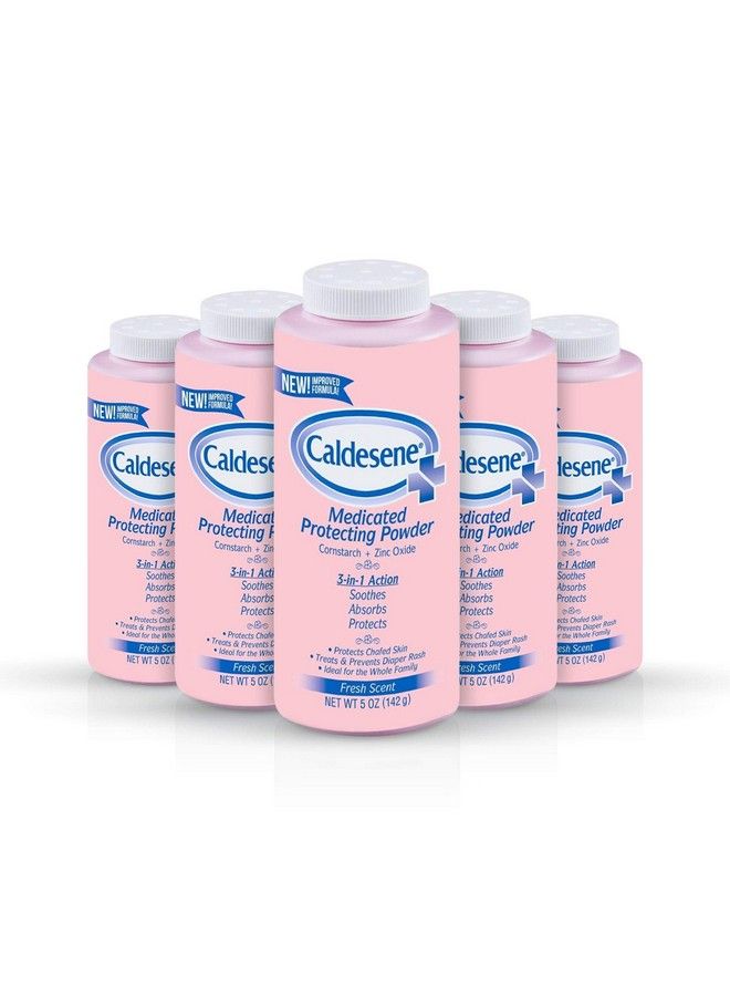 Caldesene Medicated Protecting Powder With Zinc Oxide & Cornstarch 5 Oz (Pack Of 5) - Image 2