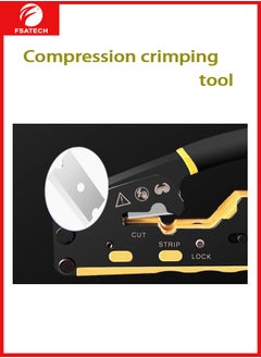 FSATECH Network Cable Crimping Tool .6 Modular Crimping Device Wire Stripper Ethernet Cable Connection Tool  - Image 3