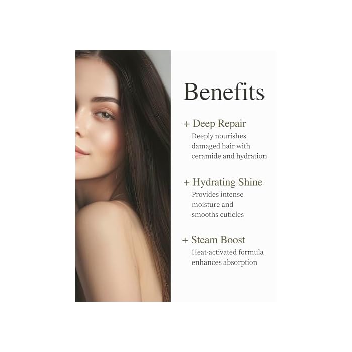 YADAH Detangled Wash-Off Ampoule Treatment 6.76 fl oz | Deep Repair & Nourishment with Ceramide NP, Hyaluronic Acid, Avocado Oil | Smooths, Moisturizes, Restores Shine for Damaged, Dry, Frizzy Hair - Image 3
