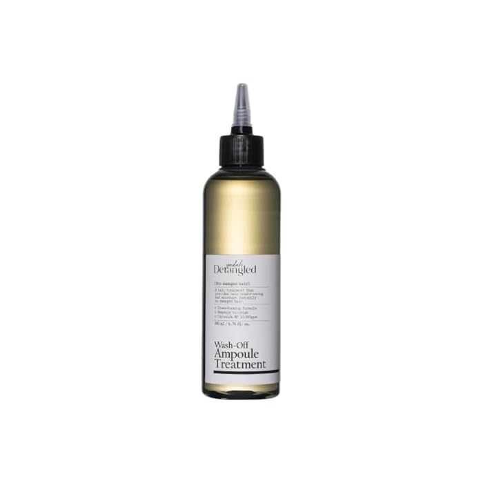 YADAH Detangled Wash-Off Ampoule Treatment 6.76 fl oz | Deep Repair & Nourishment with Ceramide NP, Hyaluronic Acid, Avocado Oil | Smooths, Moisturizes, Restores Shine for Damaged, Dry, Frizzy Hair - Image 1