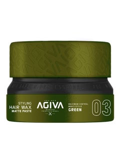 Agiva Styling Hair Wax Matte Paste Maximum Control Men’s Style Green 