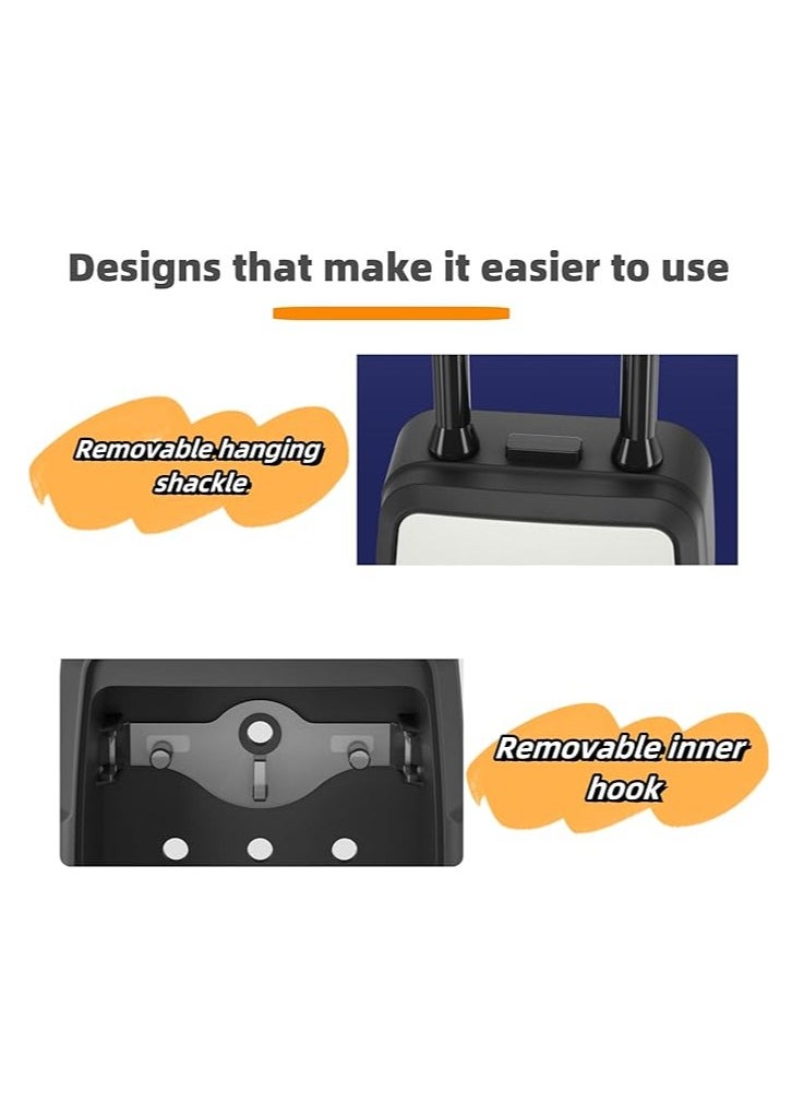 Key safe with code, wall and hanging key lock box for outdoor, combined security safe for real estate agent, small