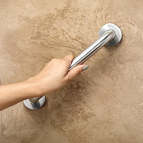 FORTUNE Stainless Steel Grab Bar for Bathroom & Bathtub Wall Mounted Safety Hand Support Rail Matt Finish - Balance Handle - Towel Bar - (10 Inch, Pack of 4) - Image 3