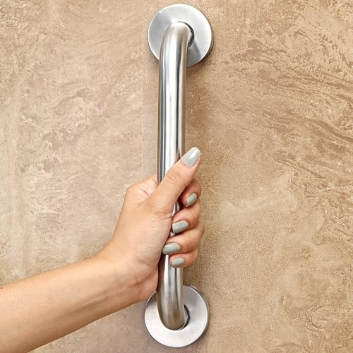 FORTUNE Stainless Steel Grab Bar for Bathroom & Bathtub Wall Mounted Safety Hand Support Rail Matt Finish - Balance Handle - Towel Bar - (10 Inch, Pack of 4) - Image 2