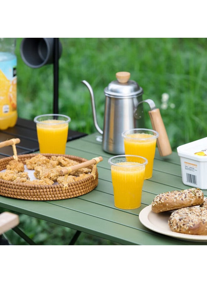 Chahua Disposable Cups, Thick Plastic Cups, Pp Transparent Plastic Cups For Home Use, 100 Pieces, 140ml - Image 1