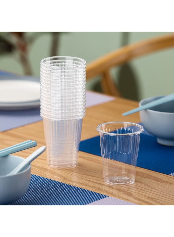 Chahua Disposable Cups, Thick Plastic Cups, Pp Transparent Plastic Cups For Home Use, 100 Pieces, 140ml - Image 2
