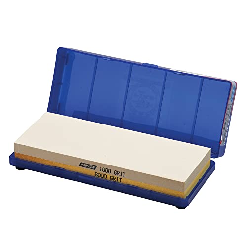 Norton-Saint Gobain Abrasives WSC (699366550399) Japanese-Style Combination Waterstone, 1000/8000 Grit for Common Sharpening/Polished Finish on Sharp Knives, Aluminum Oxide, 8 inch x 3 inch x 1 inch - Image 5