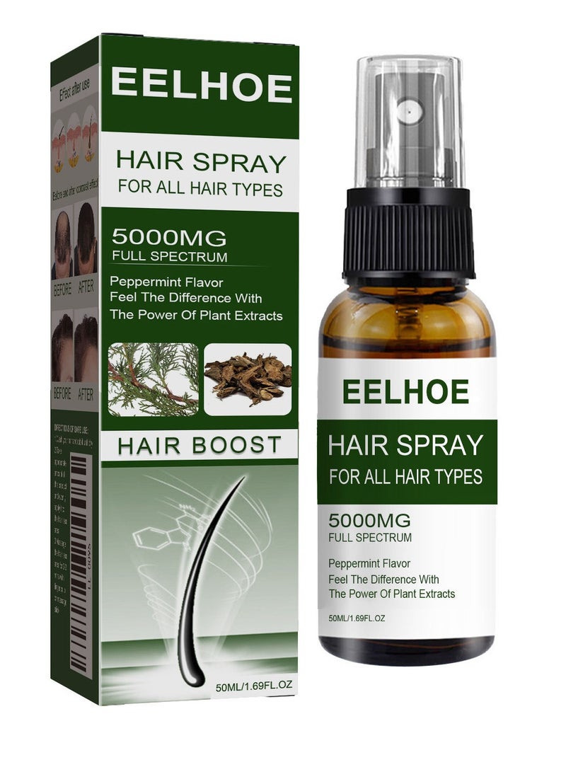 إيلهو بخاخ نمو الشعر ، مصل نمو الشعر لإعادة نمو الشعر ، بخاخ تكثيف الشعر والعناية بشعر فروة الرأس ، إصلاح الشعر ، علاج مضاد لتساقط الشعر للنساء والرجال (50 مل) - Image 1