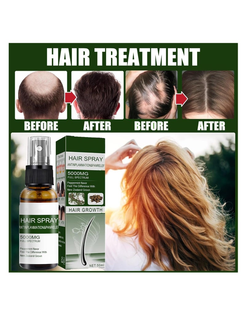 إيلهو بخاخ نمو الشعر ، مصل نمو الشعر لإعادة نمو الشعر ، بخاخ تكثيف الشعر والعناية بشعر فروة الرأس ، إصلاح الشعر ، علاج مضاد لتساقط الشعر للنساء والرجال (50 مل) - Image 4