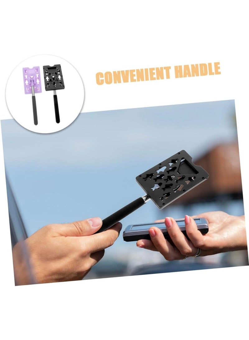 Meetion 2pcs Telescopic Parking Card Holder Extendable Vehicle Payment Rod for Quick Validation Durable Design for Indoor Outdoor Use Efficient Automation Control High Accuracy System  - Image 4