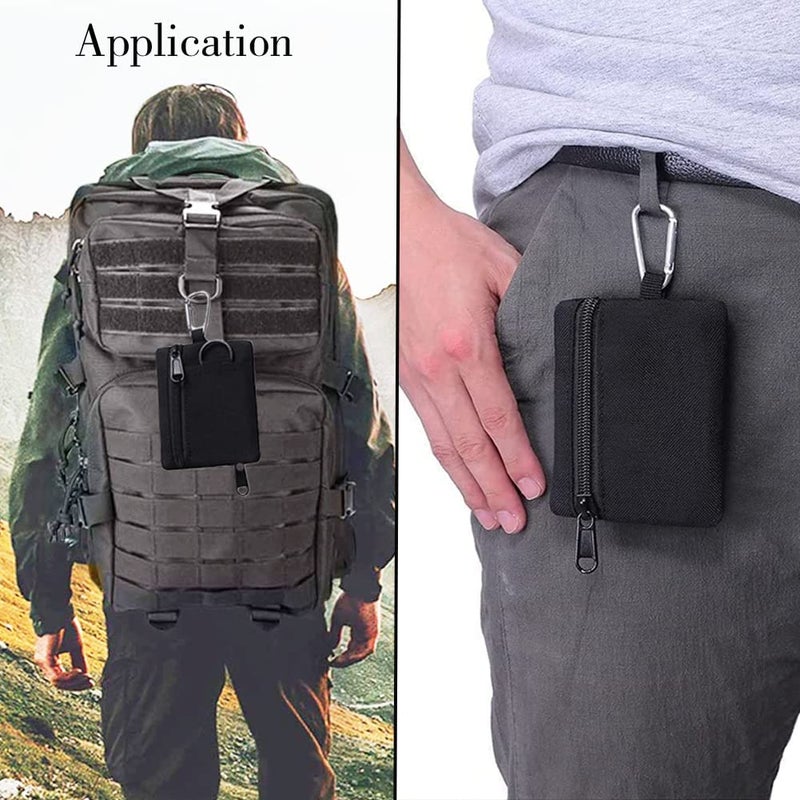 xinxingin Coin Pouch for Men, Military Mini Belt Pouch with Zipper, Coin Purse for Outdoor Activities, Travel and Daily Carry, 10.5 x 8.5 cm - Image 5