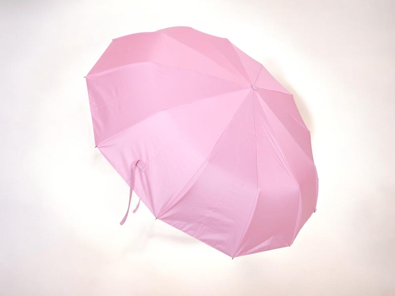 SARVAH Sakha 3-Fold Unisex Windproof Umbrella with 24 Keels | Auto Open & Close | UV Protection | 106 cm Diameter | Sturdy & Compact for Heavy Rain & Wind (Pink) - Image 3