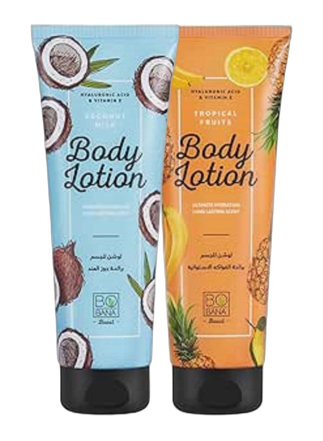 Bobana Body Lotion With Coconut Milk & Bobana Body Lotion With Tropical Fruits Bundle - Image 1