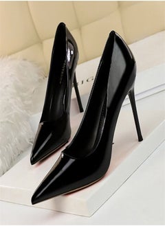 BIGTREE Shallow Pointed High Heels 9.5CM Black 