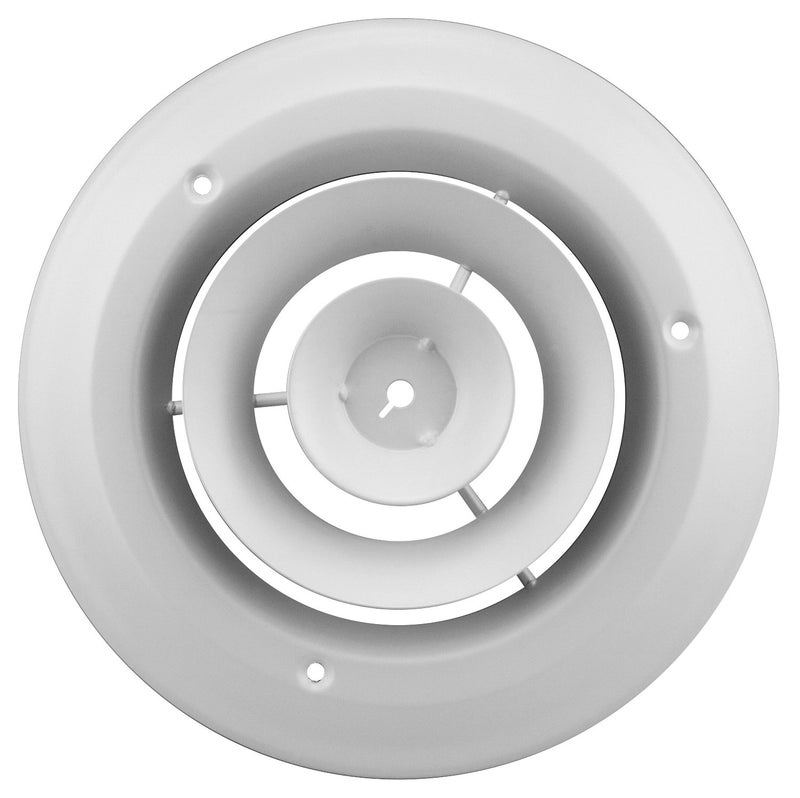 Accord Ventilation Accord ABCDWH06 Round Ceiling Diffuser  6-Inch  White - Image 1